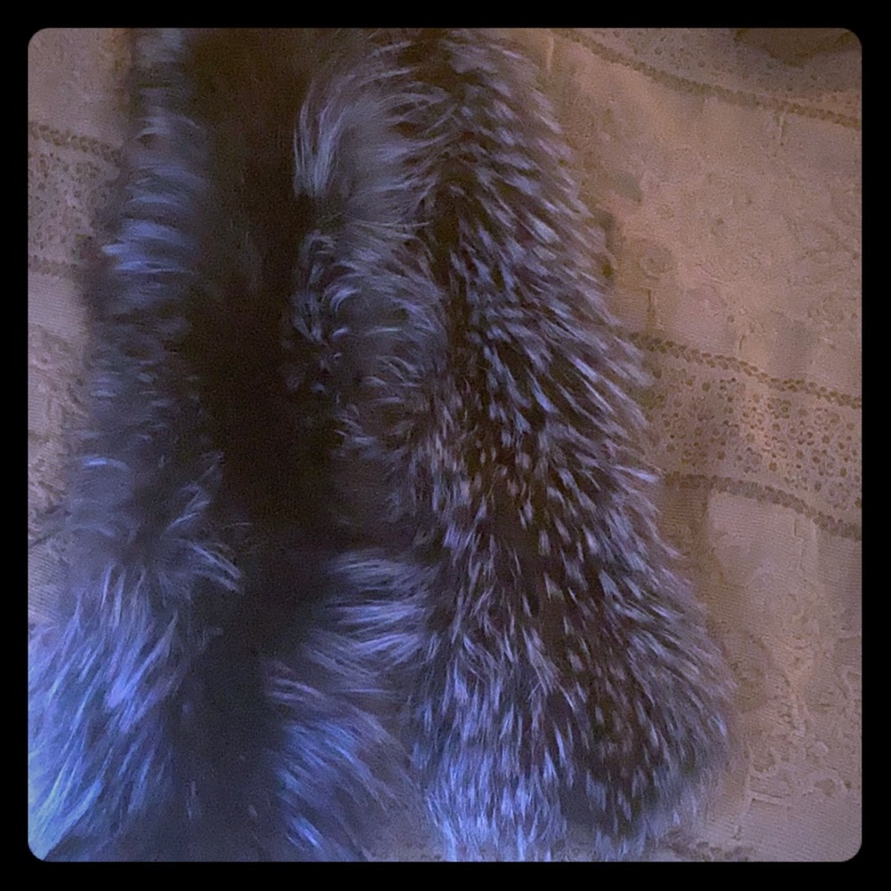 Silver Saga fox blue unworn scarf/accent!